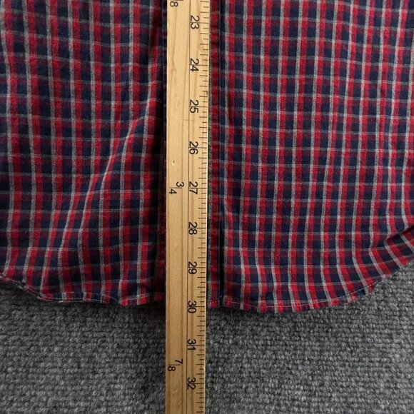 Brooks Brothers Button Up Shirt Men Red Blue Check Long Sleeve Large Regent - Picture 3 of 11